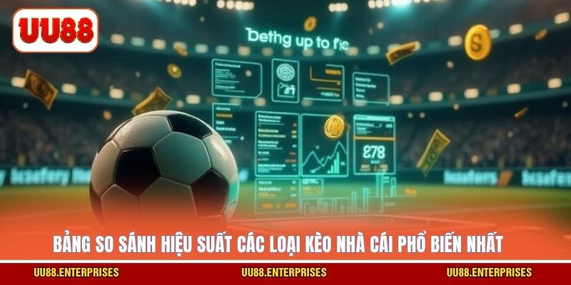 Bảng so sánh hiệu suất các loại kèo nhà cái phổ biến nhất